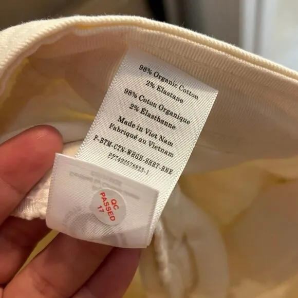 NWOT Everlane The Utility Short In Bone Size 6