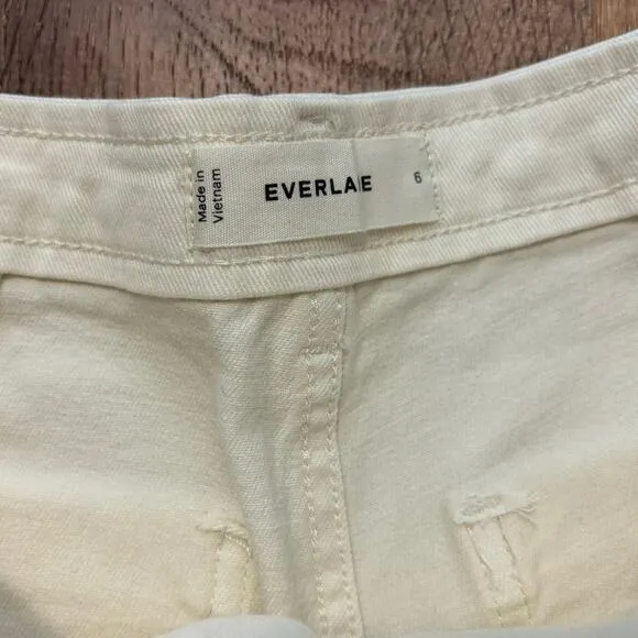 NWOT Everlane The Utility Short In Bone Size 6