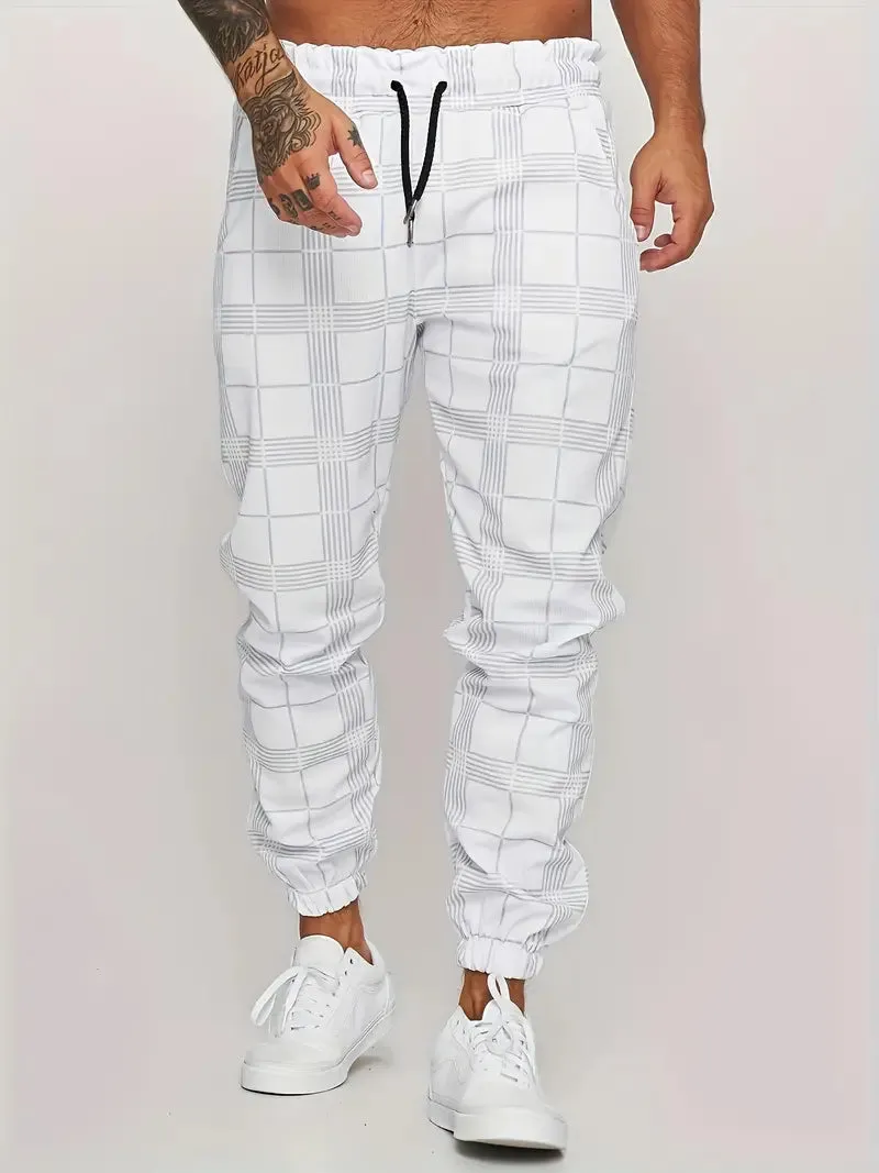 Olivier – Retro-Karo Joggingbroek voor Heren