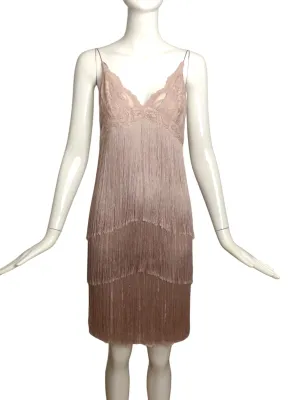 OLVI'S- NWT Lilac Fringe Slip Dress, Size 6