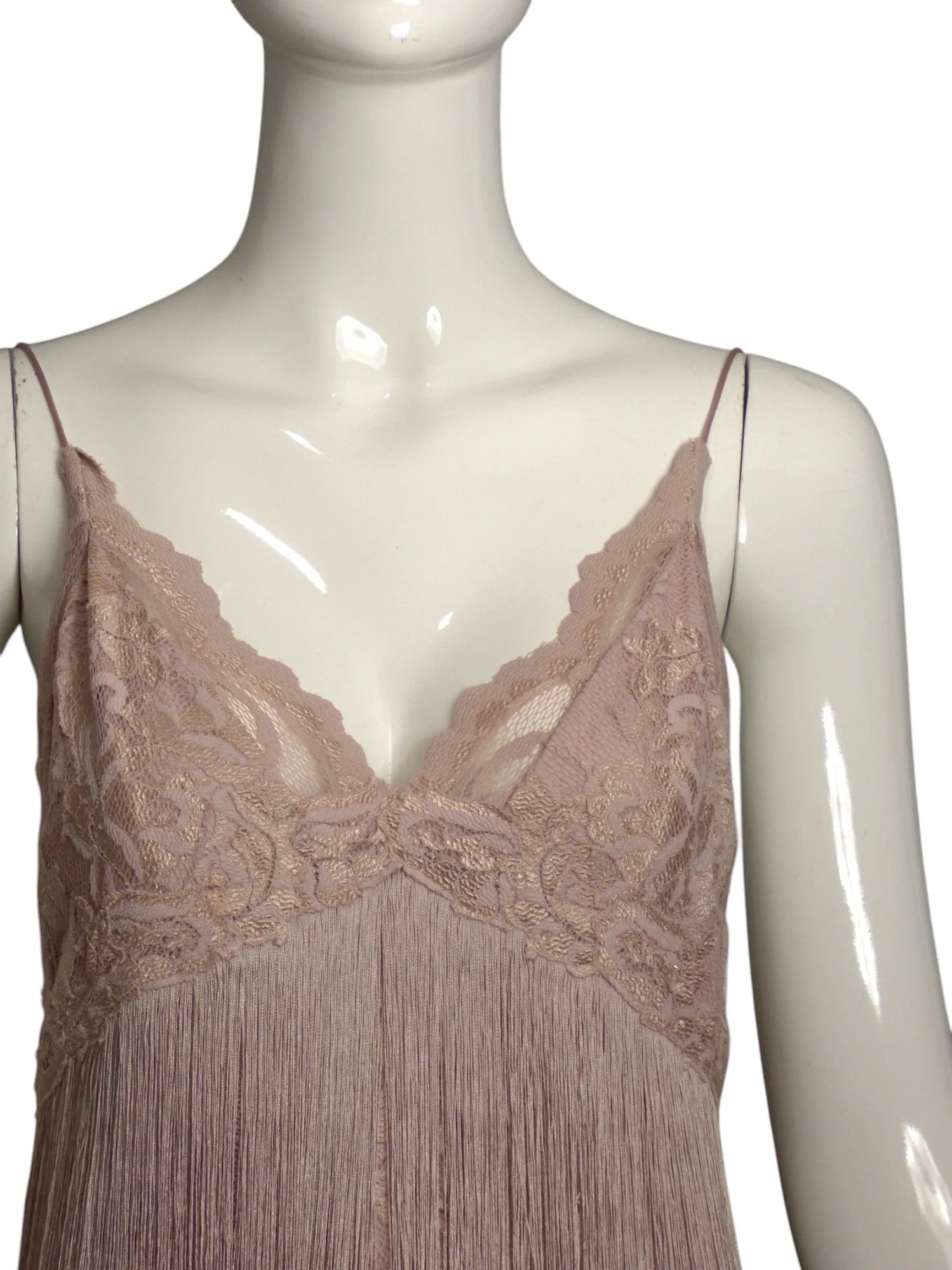 OLVI'S- NWT Lilac Fringe Slip Dress, Size 6