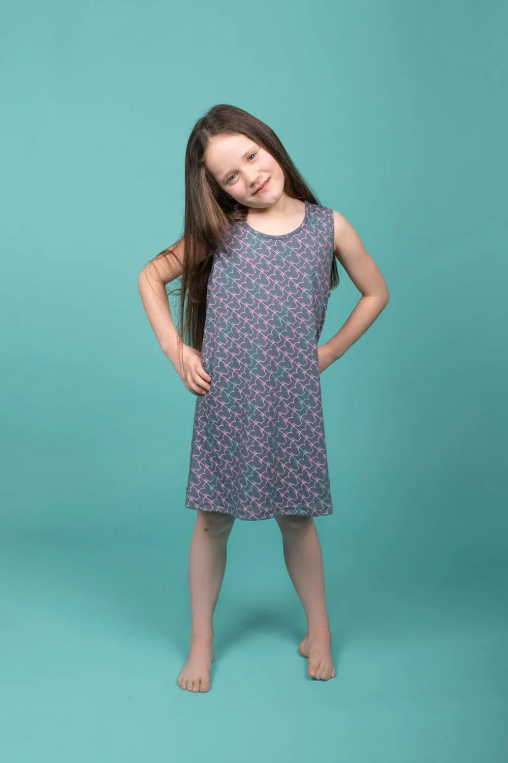 Organic Cotton Muscle Back Tunic Dress
