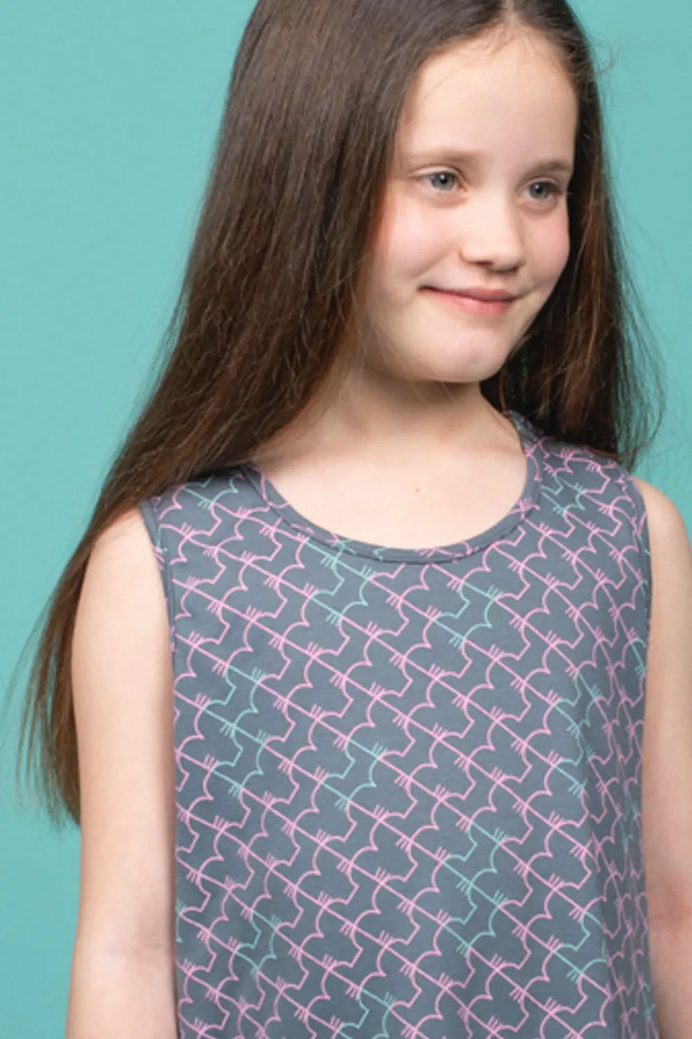 Organic Cotton Muscle Back Tunic Dress