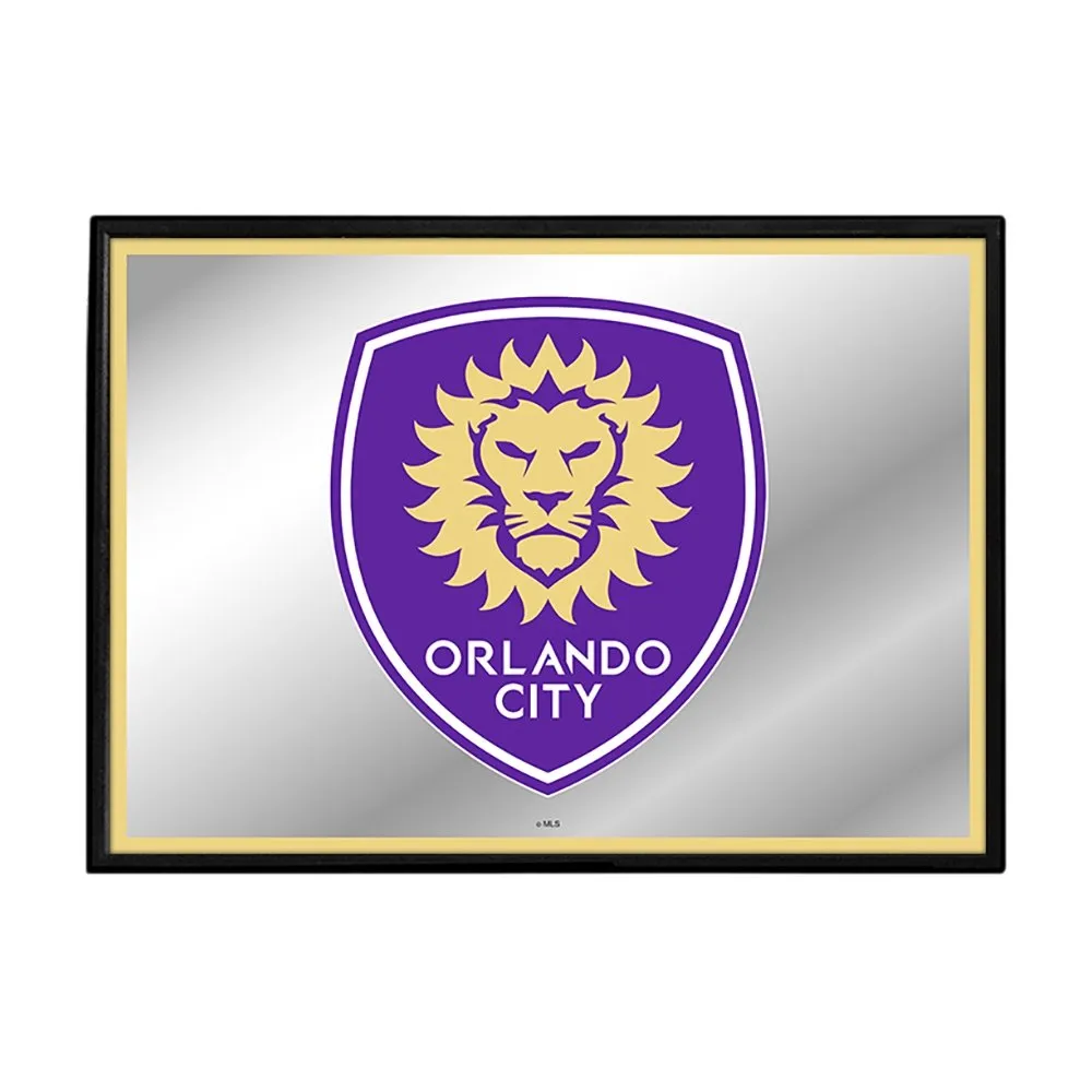 Orlando City: Framed Mirrored Wall Sign