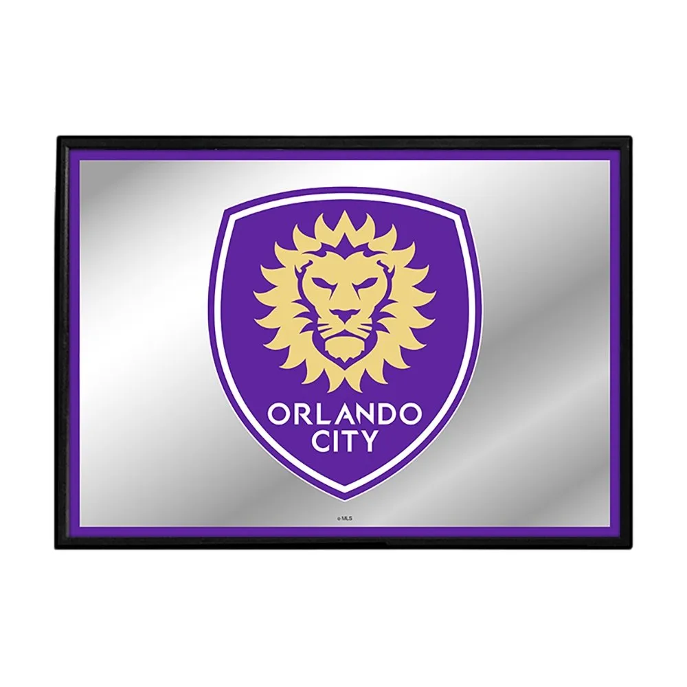 Orlando City: Framed Mirrored Wall Sign