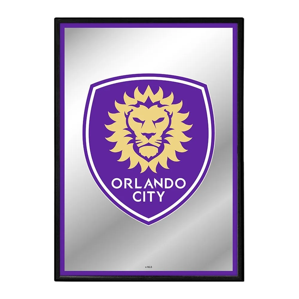 Orlando City: Framed Mirrored Wall Sign