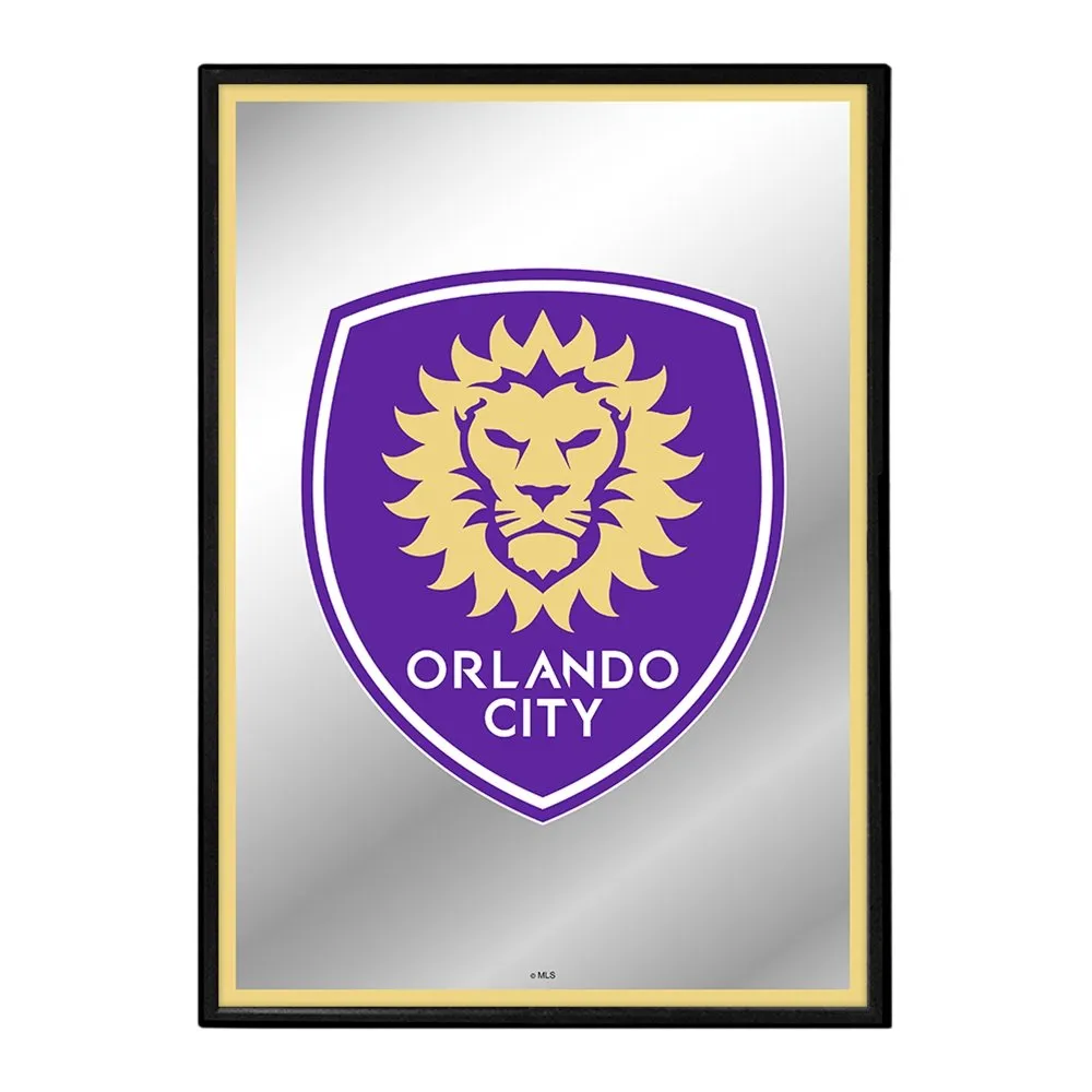 Orlando City: Framed Mirrored Wall Sign