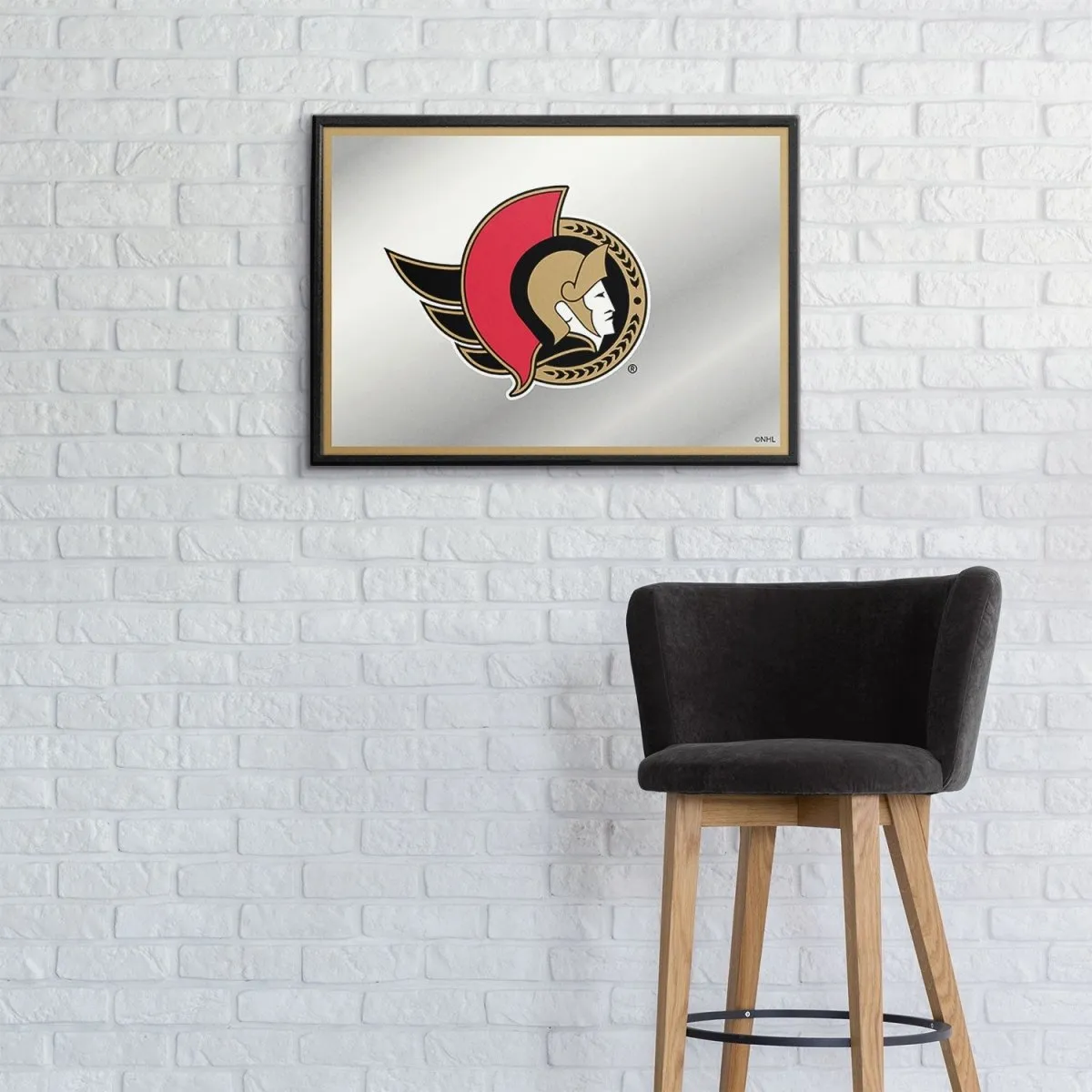 Ottawa Senators: Framed Mirrored Wall Sign
