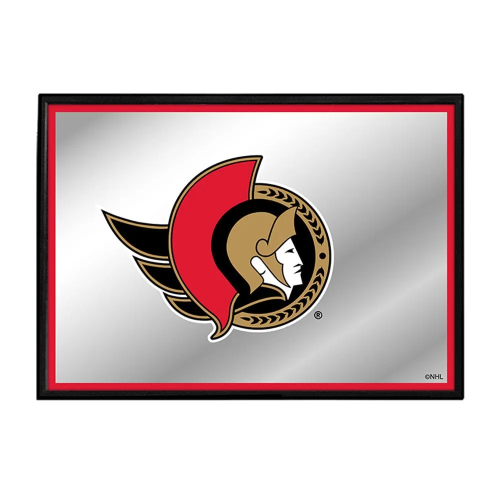 Ottawa Senators: Framed Mirrored Wall Sign
