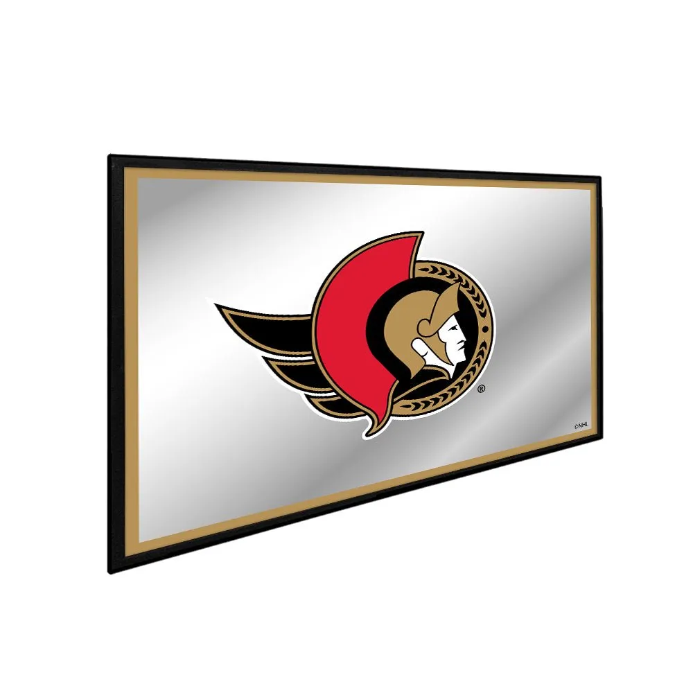 Ottawa Senators: Framed Mirrored Wall Sign