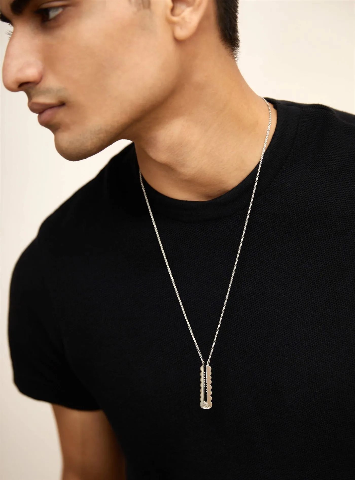 Outhouse   I   OH Epee The Grove XL Pendant In Silver Brass Silver Accessories  OHAW21PE604