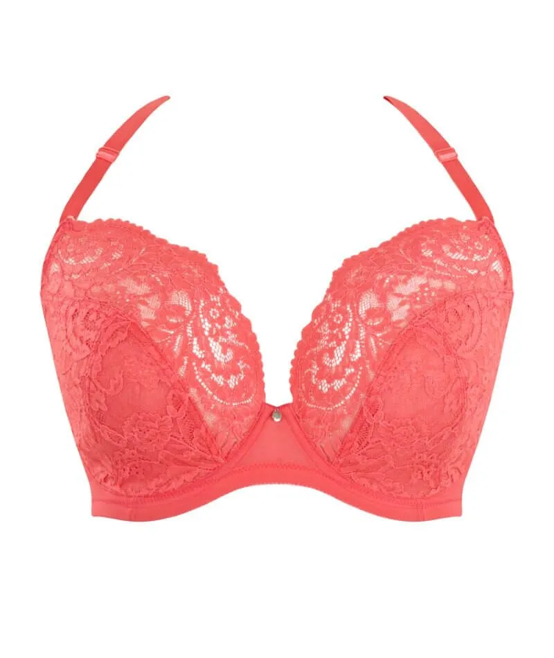 Panache Addison Non Padded Underwired Plunge Bra - Paradise Pink