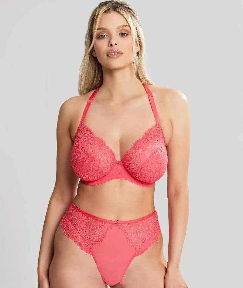 Panache Addison Non Padded Underwired Plunge Bra - Paradise Pink