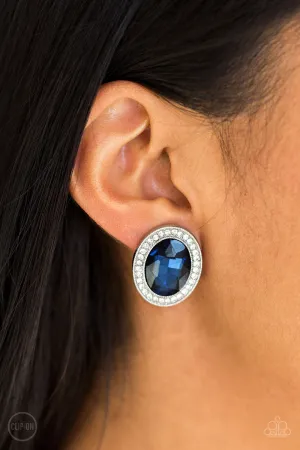 Paparazzi - Only Fame In Town - Blue Earrings