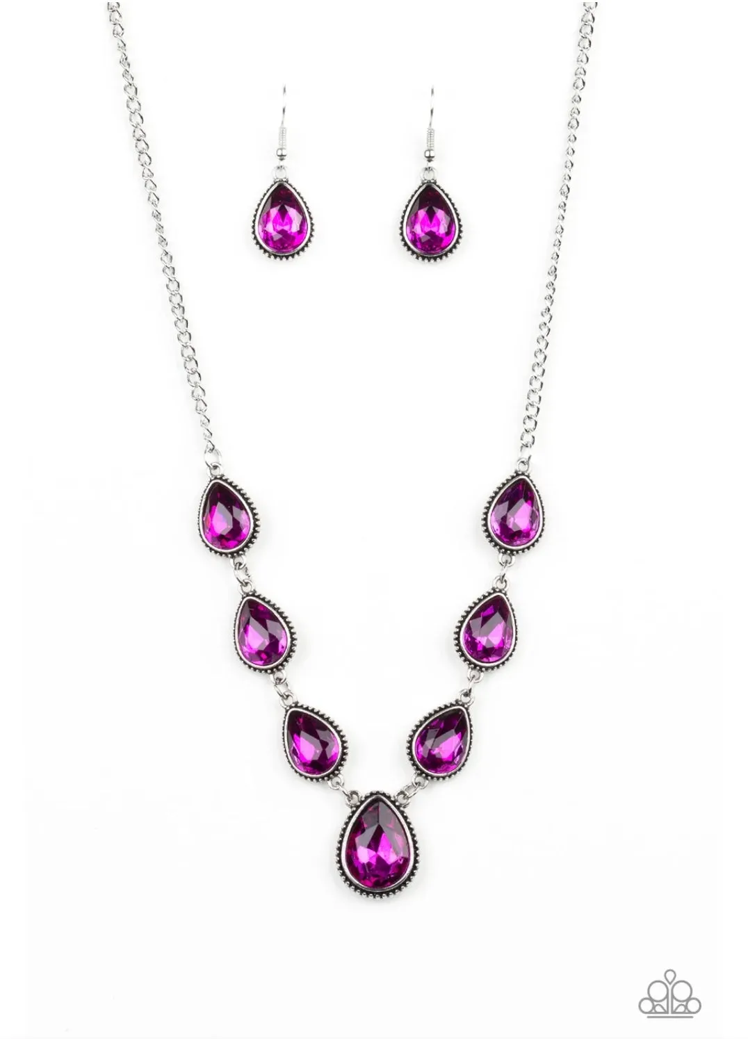 Paparazzi Socialite Social - Pink Necklace