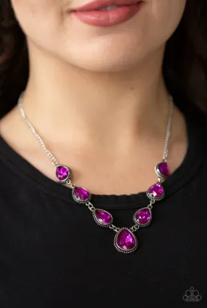 Paparazzi Socialite Social - Pink Necklace
