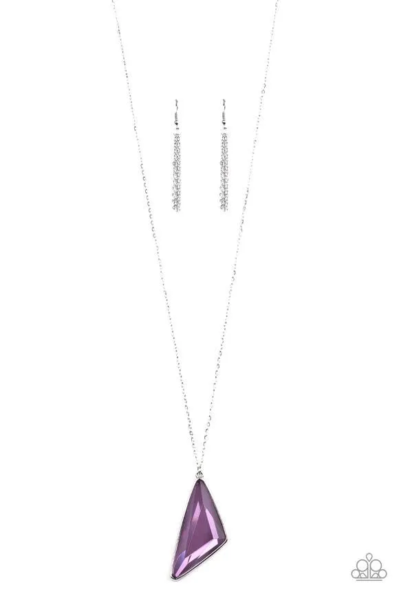 Paparazzi Ultra Sharp Necklace Purple
