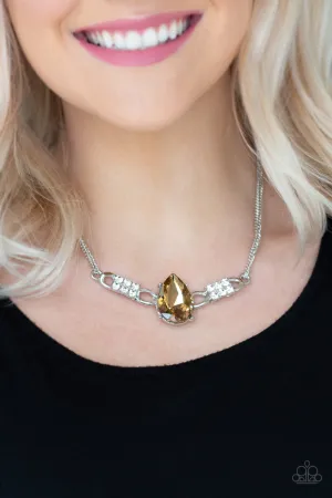 Paparazzi Way To Make An Entrance Necklace Brown