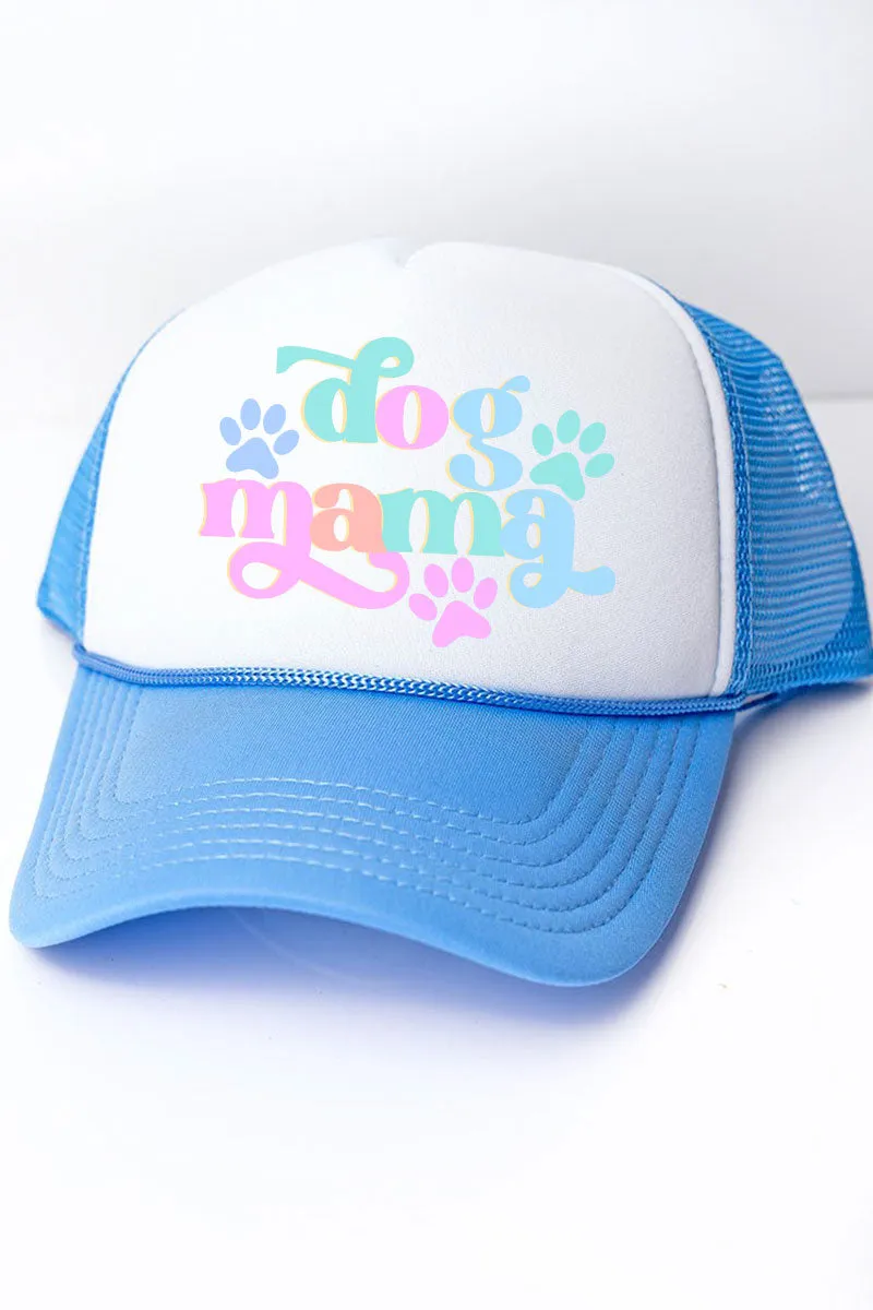 Pastel Dog Mama Foam Mesh Back Trucker Cap