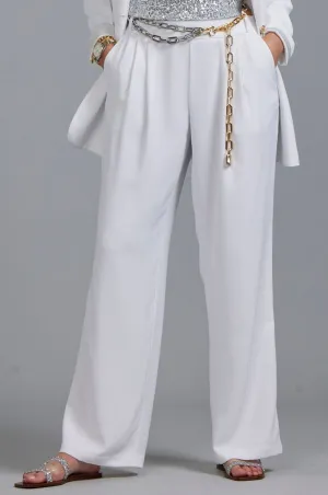 PAULA RYAN La Cigale Soft leg Pant - White