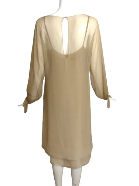 PAULINE TRIGERE- 1970s Ombre Chiffon Dress, Size 6