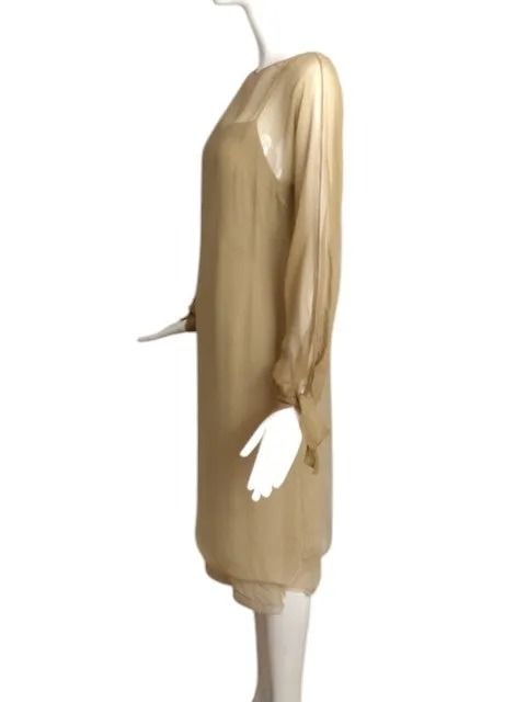 PAULINE TRIGERE- 1970s Ombre Chiffon Dress, Size 6