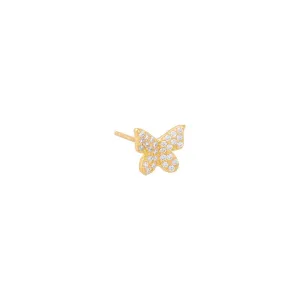 Pavé Butterfly Stud Earring