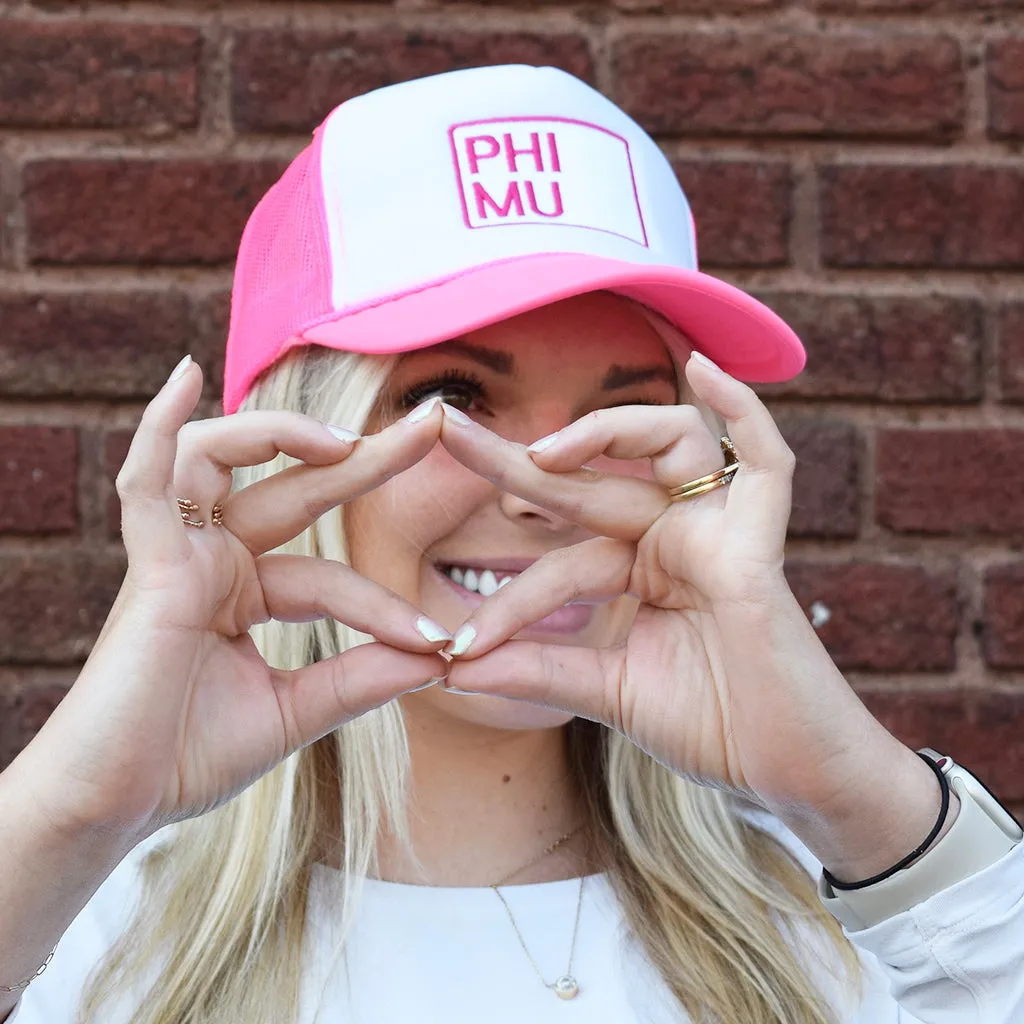 Phi Mu Patch Hat