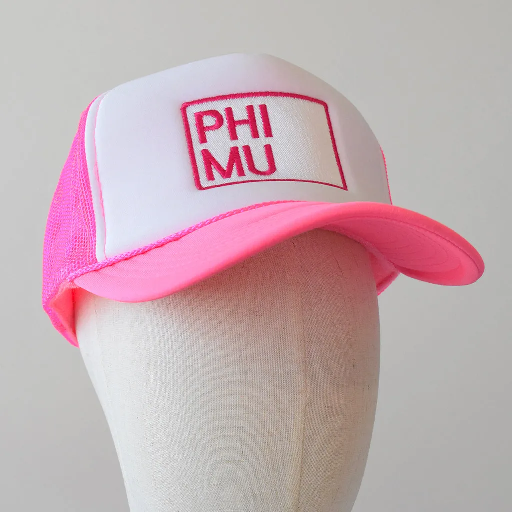 Phi Mu Patch Hat