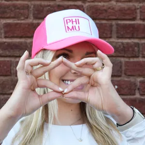 Phi Mu Patch Hat
