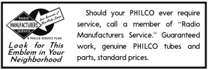 PHILCO-41-225-SERVICE