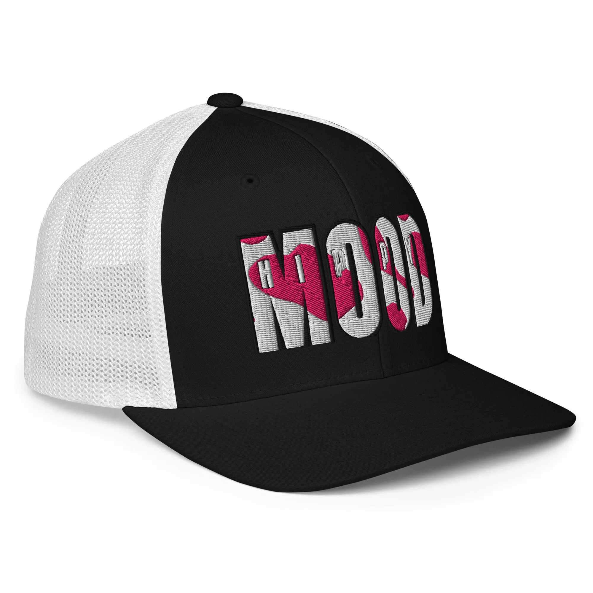 Pink Camo Print Closed-back Trucker Cap