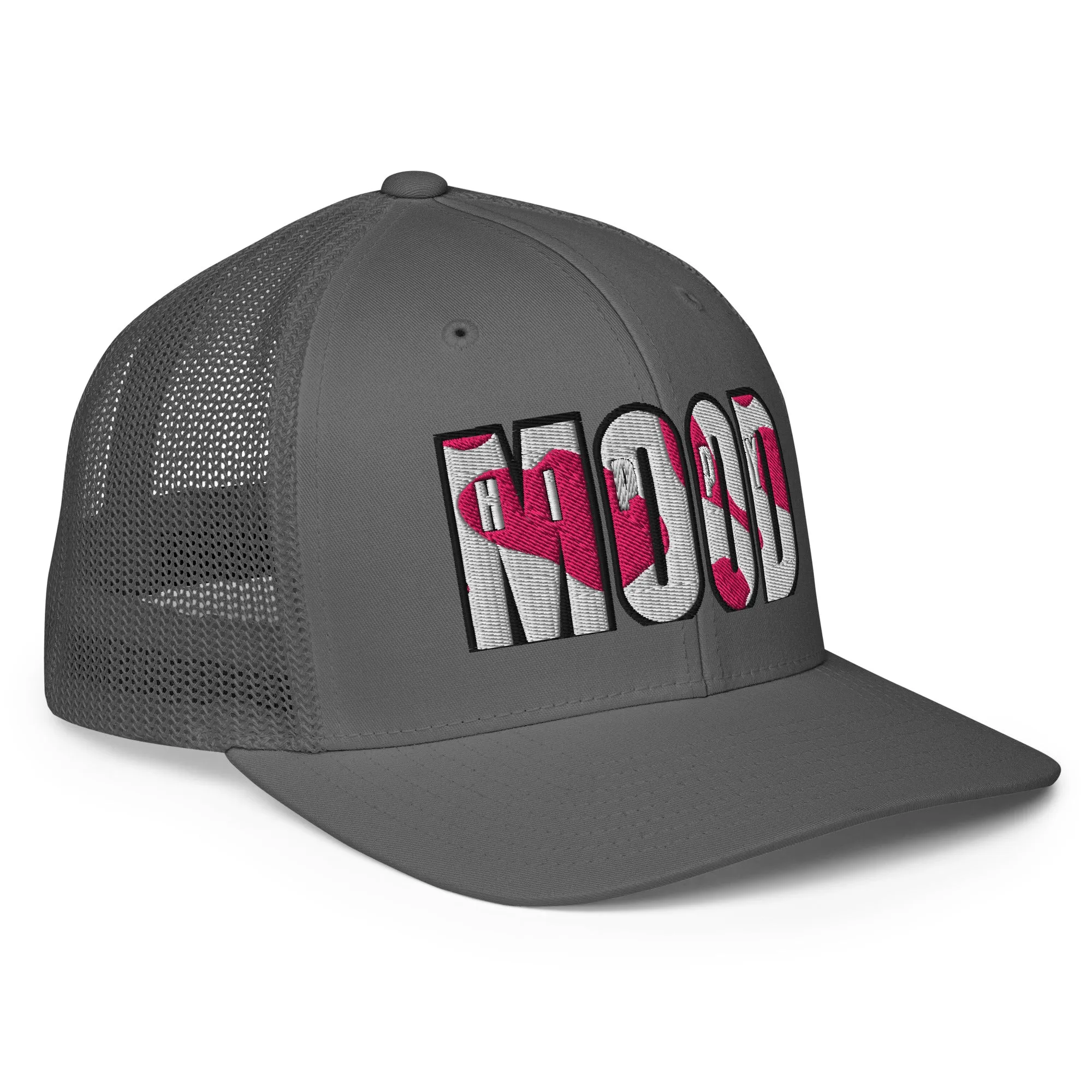 Pink Camo Print Closed-back Trucker Cap