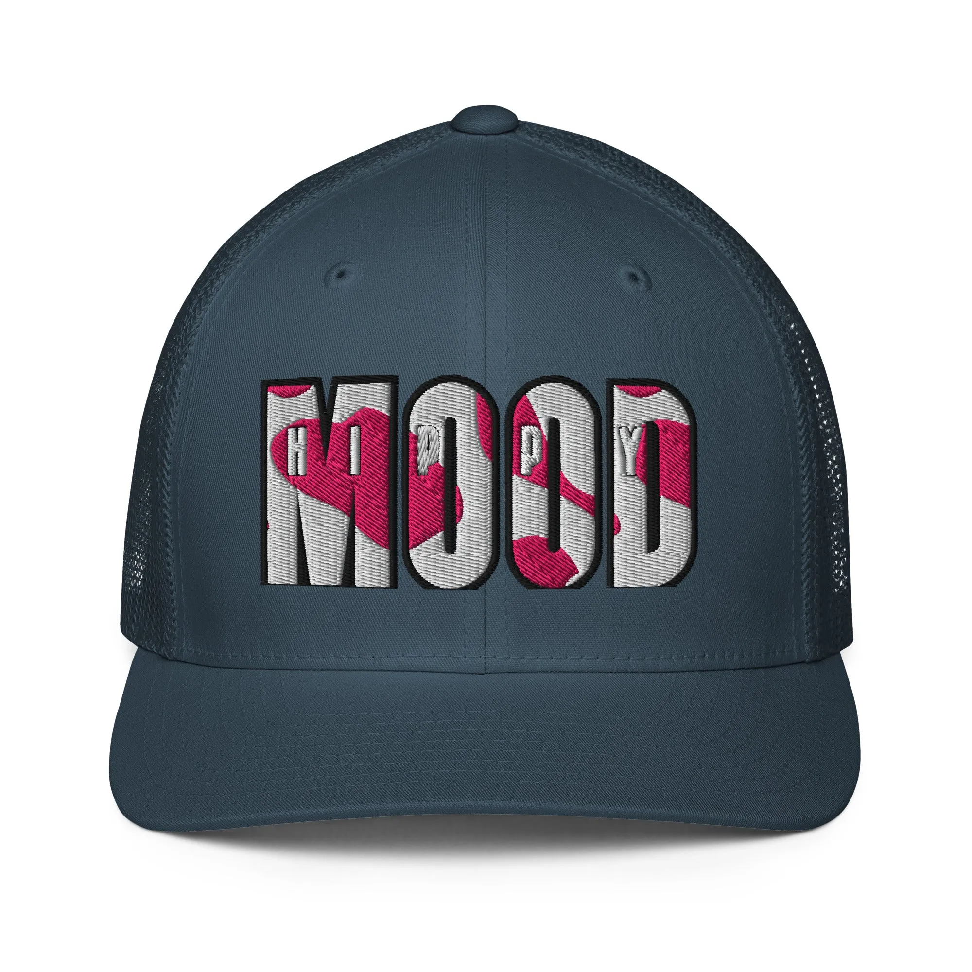 Pink Camo Print Closed-back Trucker Cap