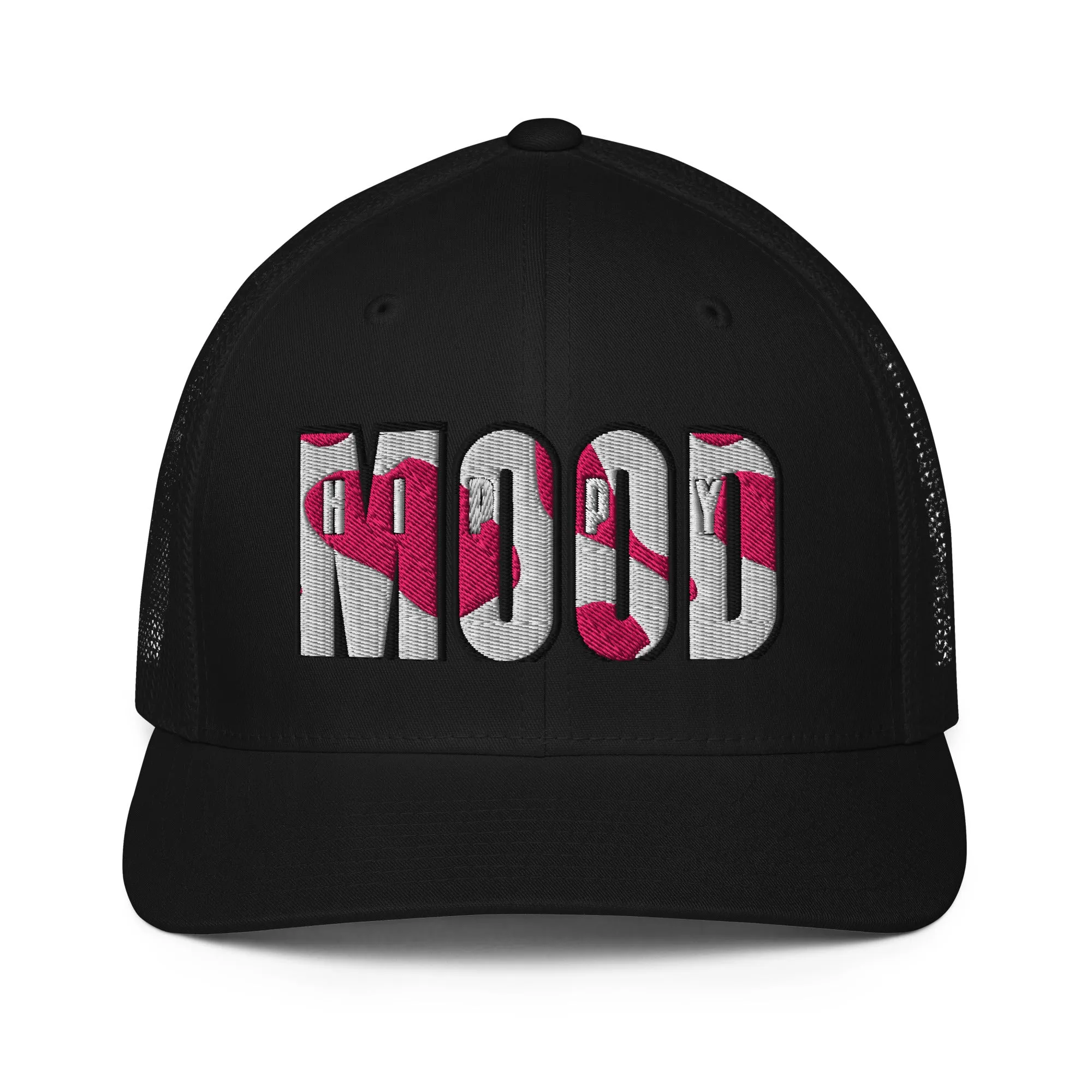 Pink Camo Print Closed-back Trucker Cap