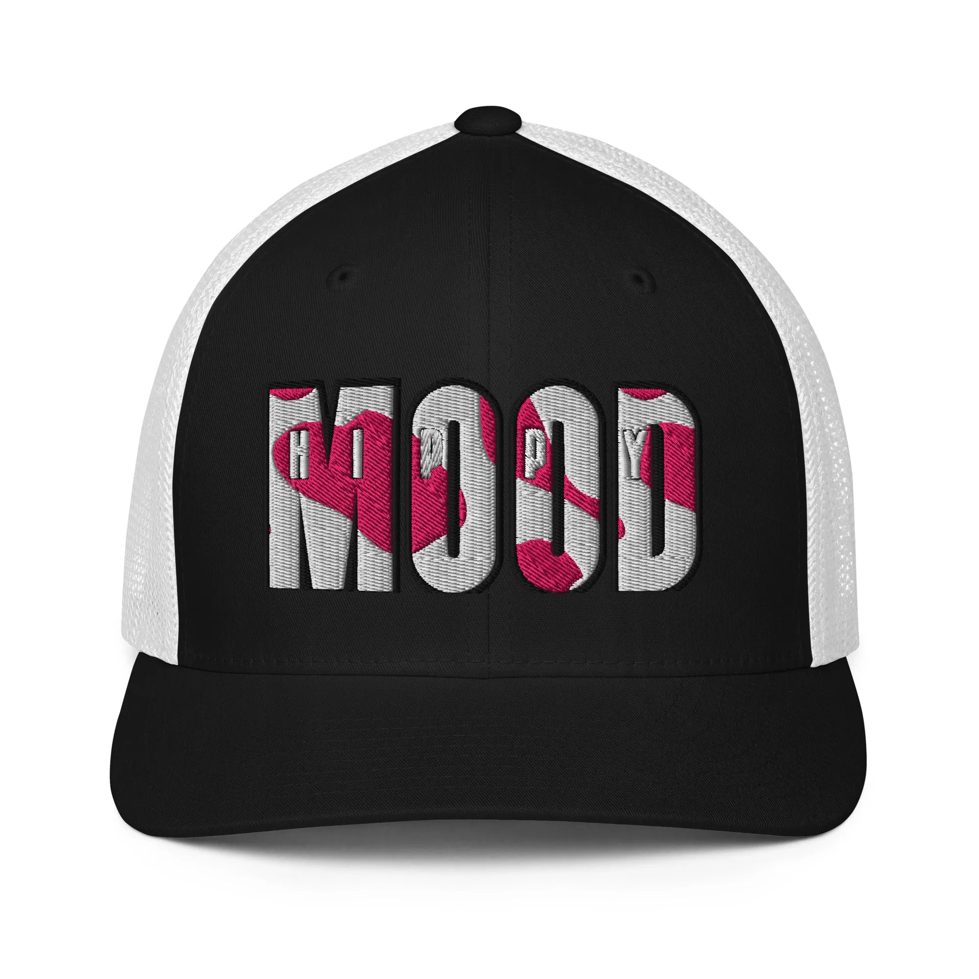 Pink Camo Print Closed-back Trucker Cap