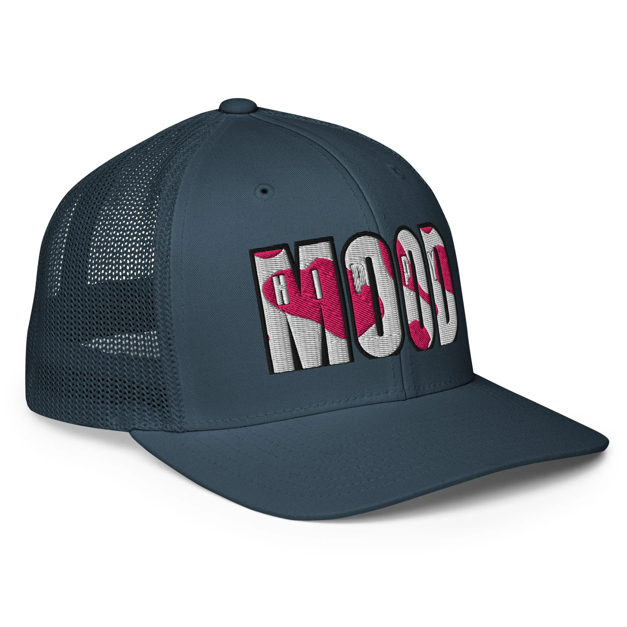 Pink Camo Print Closed-back Trucker Cap