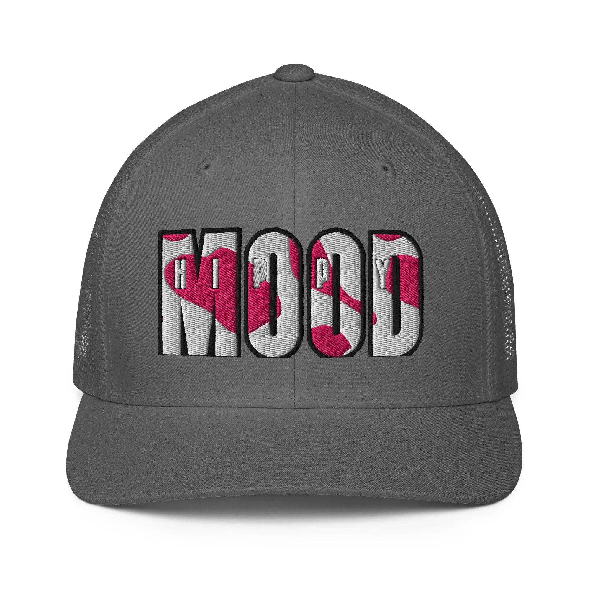 Pink Camo Print Closed-back Trucker Cap