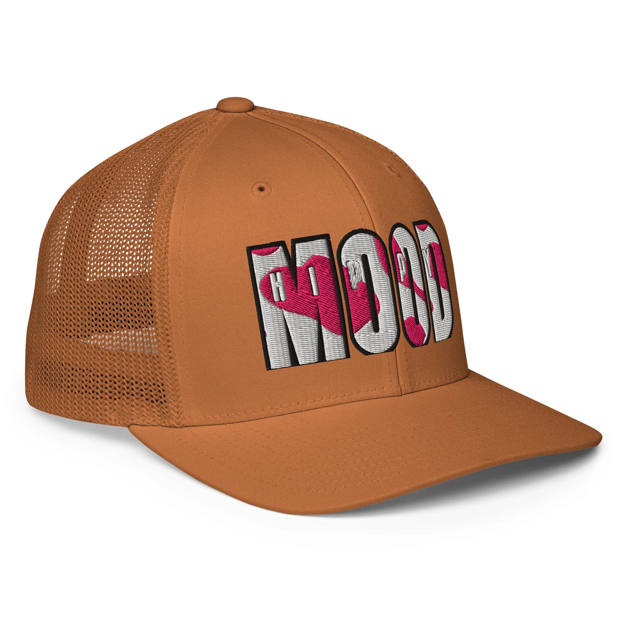 Pink Camo Print Closed-back Trucker Cap