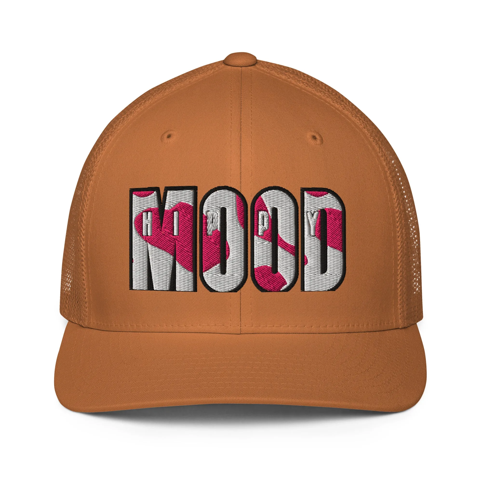 Pink Camo Print Closed-back Trucker Cap