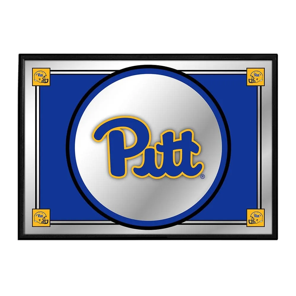 Pitt Panthers: Team Spirit - Framed Mirrored Wall Sign