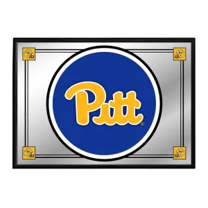 Pitt Panthers: Team Spirit - Framed Mirrored Wall Sign