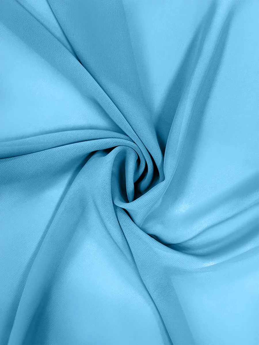 Pool Chiffon Fabric By The 1/2 Yard