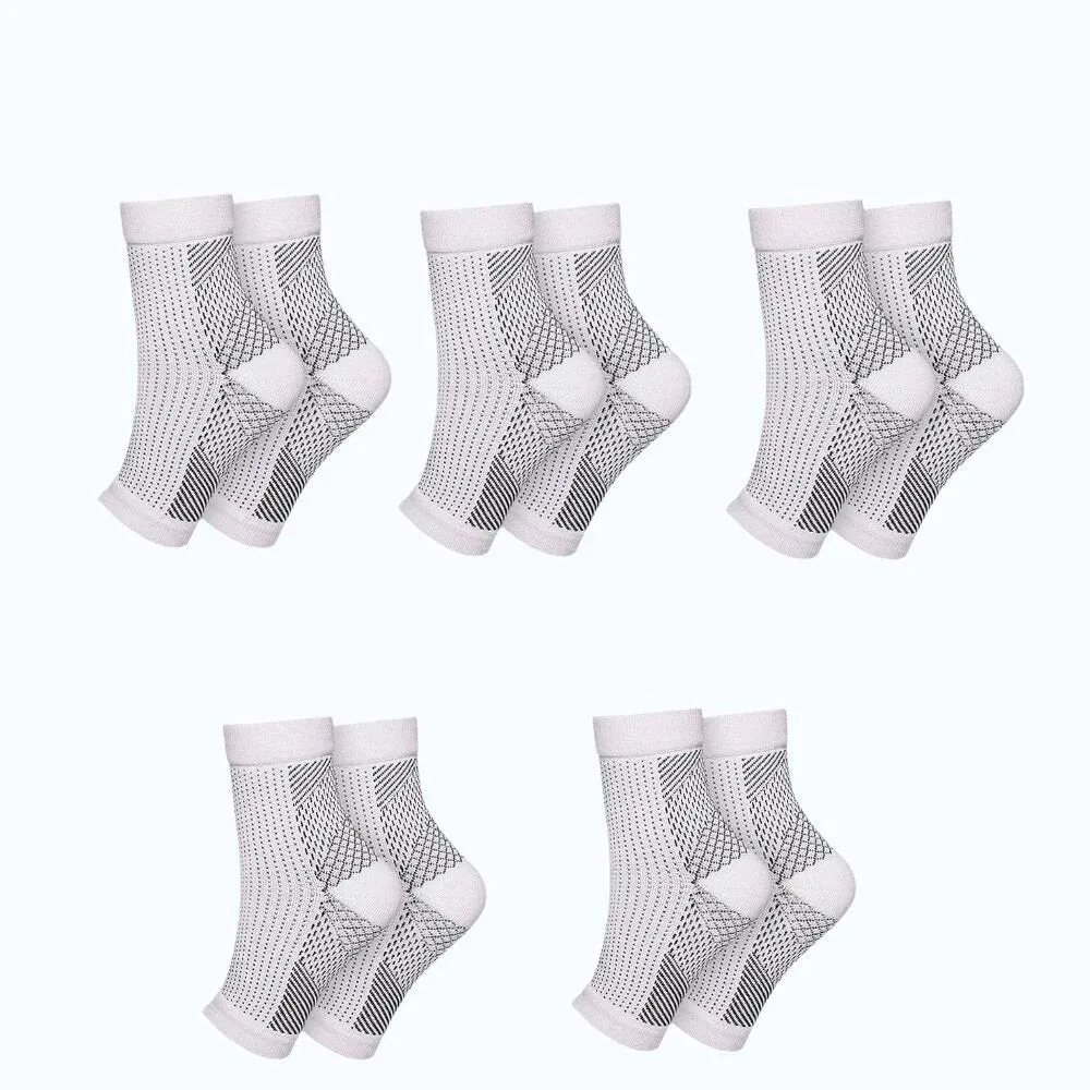 Premium Ankle Support Compression Sleeves – Breathable Sports Brace for Men & Women, Running & Outdoor Protection, 1/3/5 Pairs, Adjustable Fit, Comfortable Support