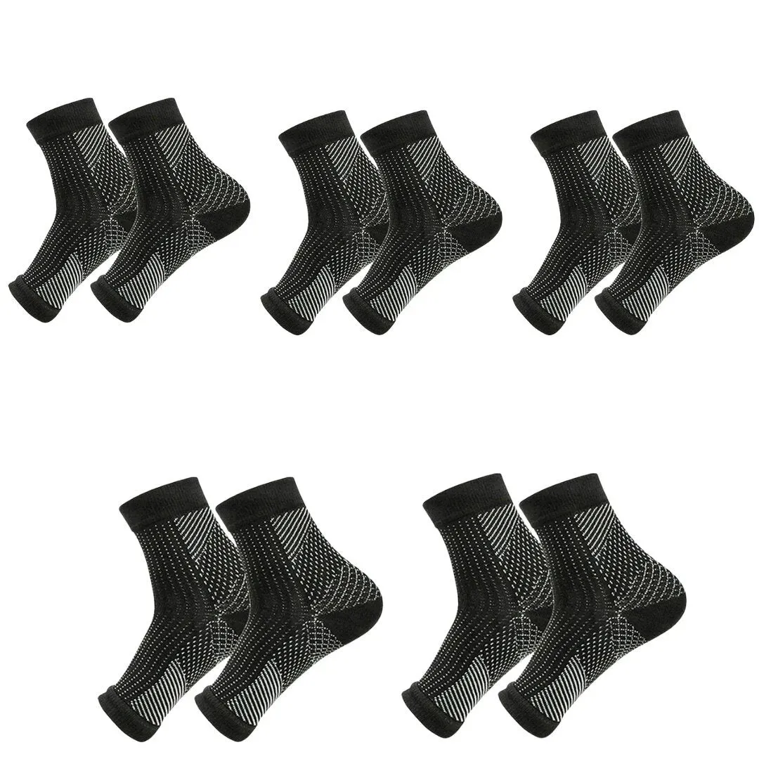 Premium Ankle Support Compression Sleeves – Breathable Sports Brace for Men & Women, Running & Outdoor Protection, 1/3/5 Pairs, Adjustable Fit, Comfortable Support