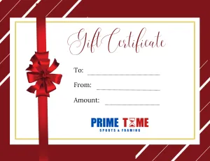 Prime Time Sports and Framing Gift Card