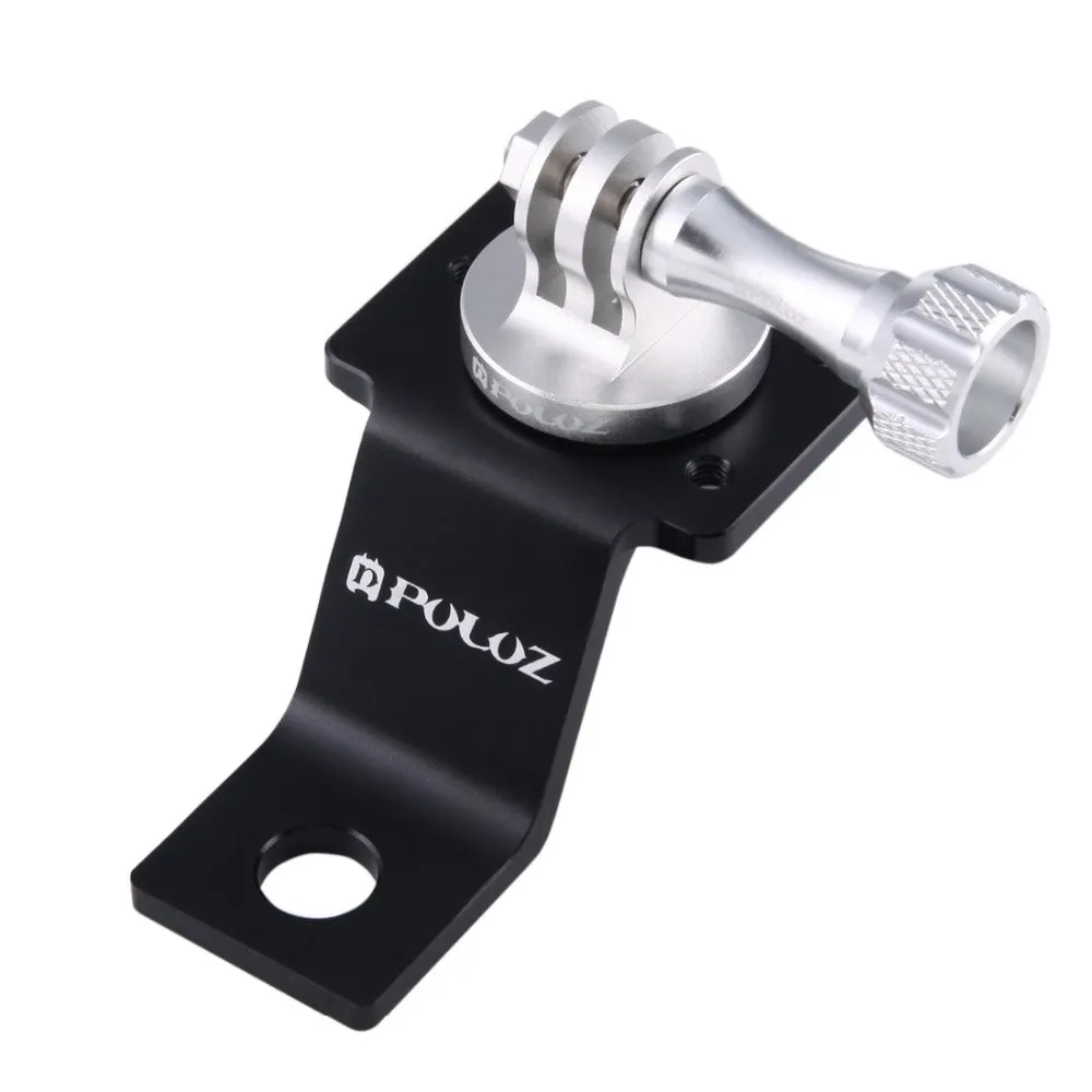 PULUZ Aluminum Alloy Motorcycle Fixed Holder Mount Tripod Adapter for Go Pro 5 Session red
