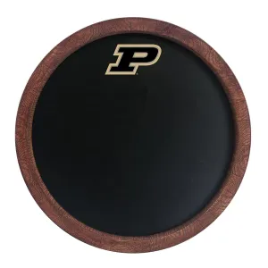 Purdue Boilermakers: Chalkboard "Faux" Barrel Top Sign