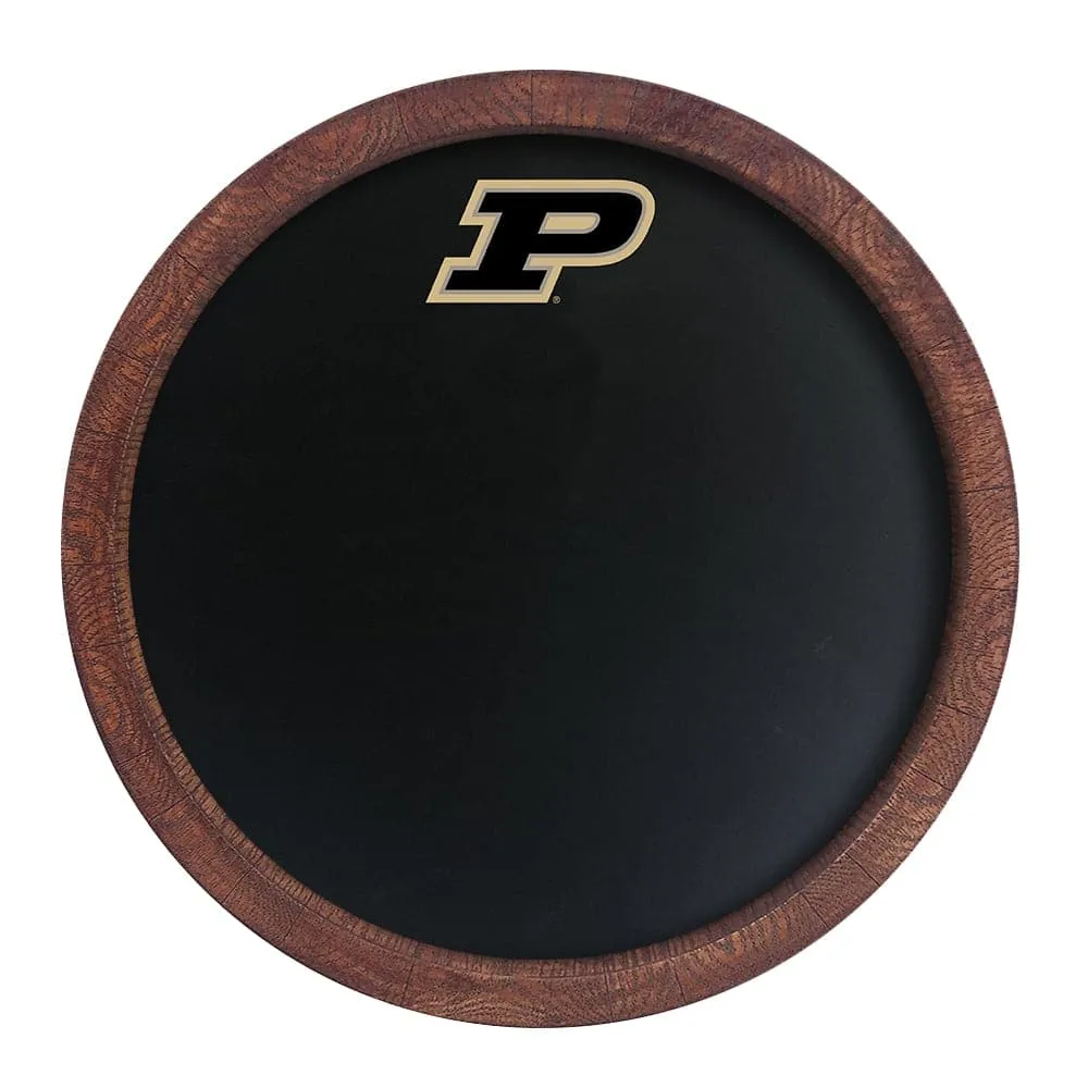 Purdue Boilermakers: Chalkboard "Faux" Barrel Top Sign