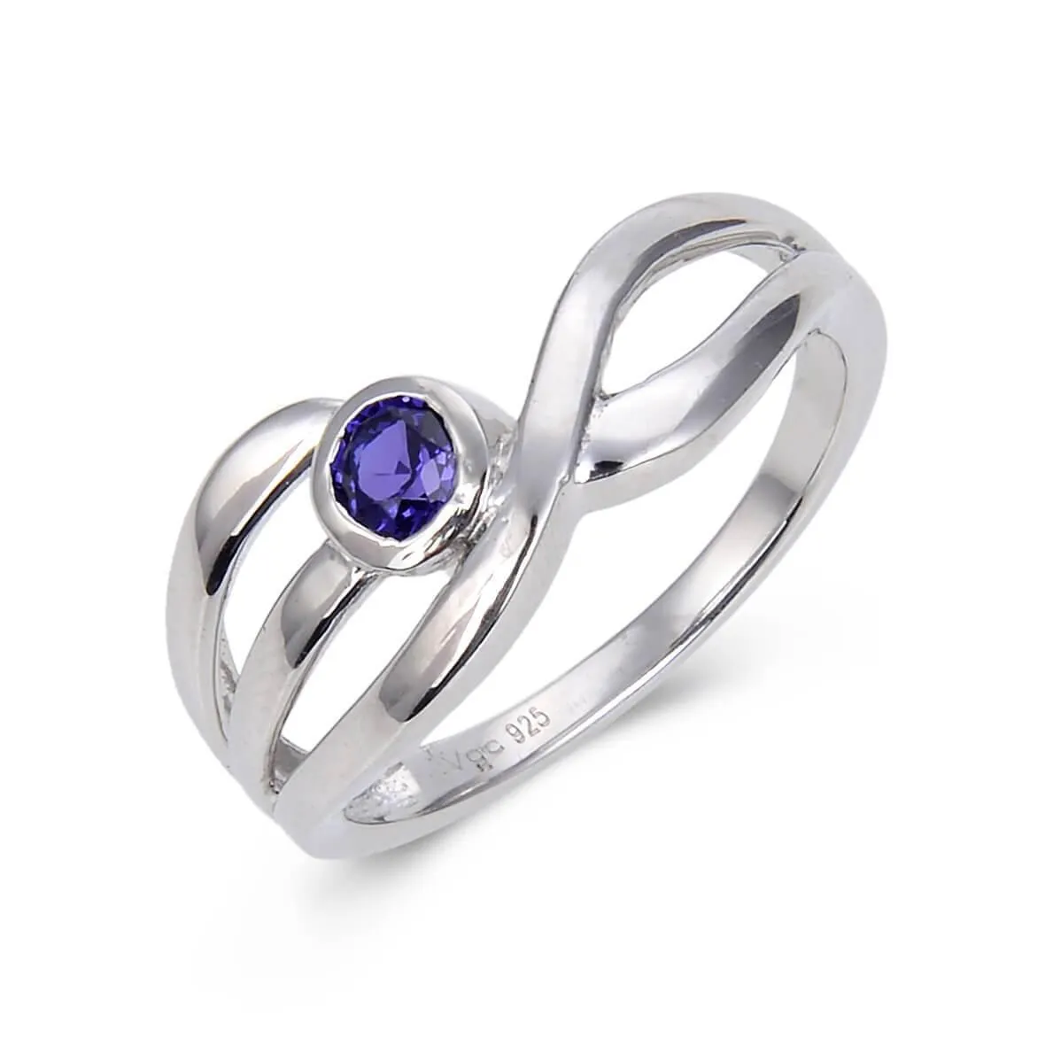 Purple Sapphire Dainty Fashion Ring